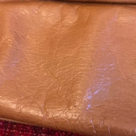 Tory Burch Tan Leather Foldover Bag - Picture 12 of 13